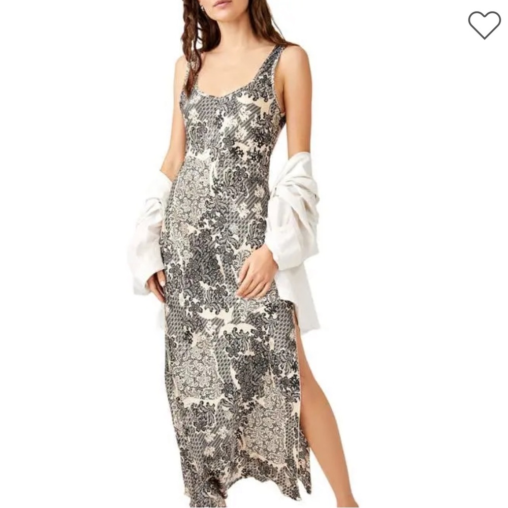 NEW Free People Intimately Worth The Wait Bias Slip Dress